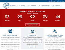 Tablet Screenshot of lincolncountydemocrats.com